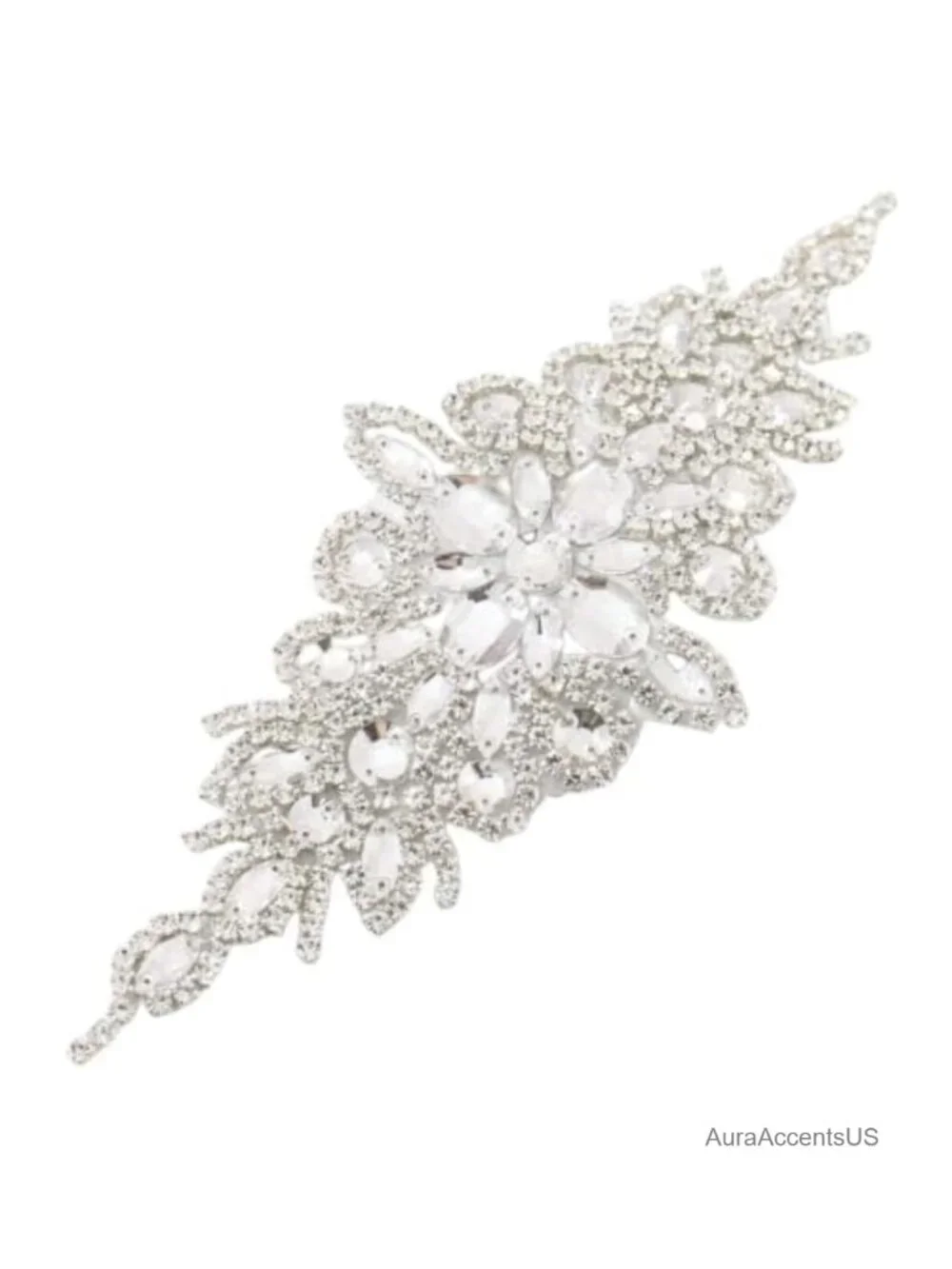 Rhinestone Bridal Belt Crystal Pearl Wedding Sash Bead Trim Gown Accessory